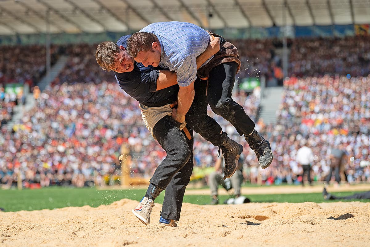 Michael Moser (links) und Armon Orlik duellierten sich zuletzt am ESAF 2025 Glarnerland+.